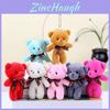 Adorable Teddy Bear Plush Toy Keychain Soft Stuffed Animal Doll Cute Gift