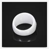 European & American 14MM Large Black & White Diamond-Set Ceramic Couple Rings - Elegant & Fashionable.