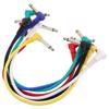 6Pcs Electric Guitar Pedal Patch Cable 30Cm Metal Housing Noise Reduction Audio Cable for Effects Pedals Amps Mixers Bass