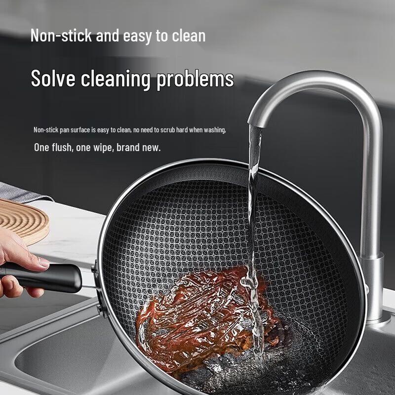 Kangbahe 32cm Honeycomb Non-stick Wok Set with Spatula