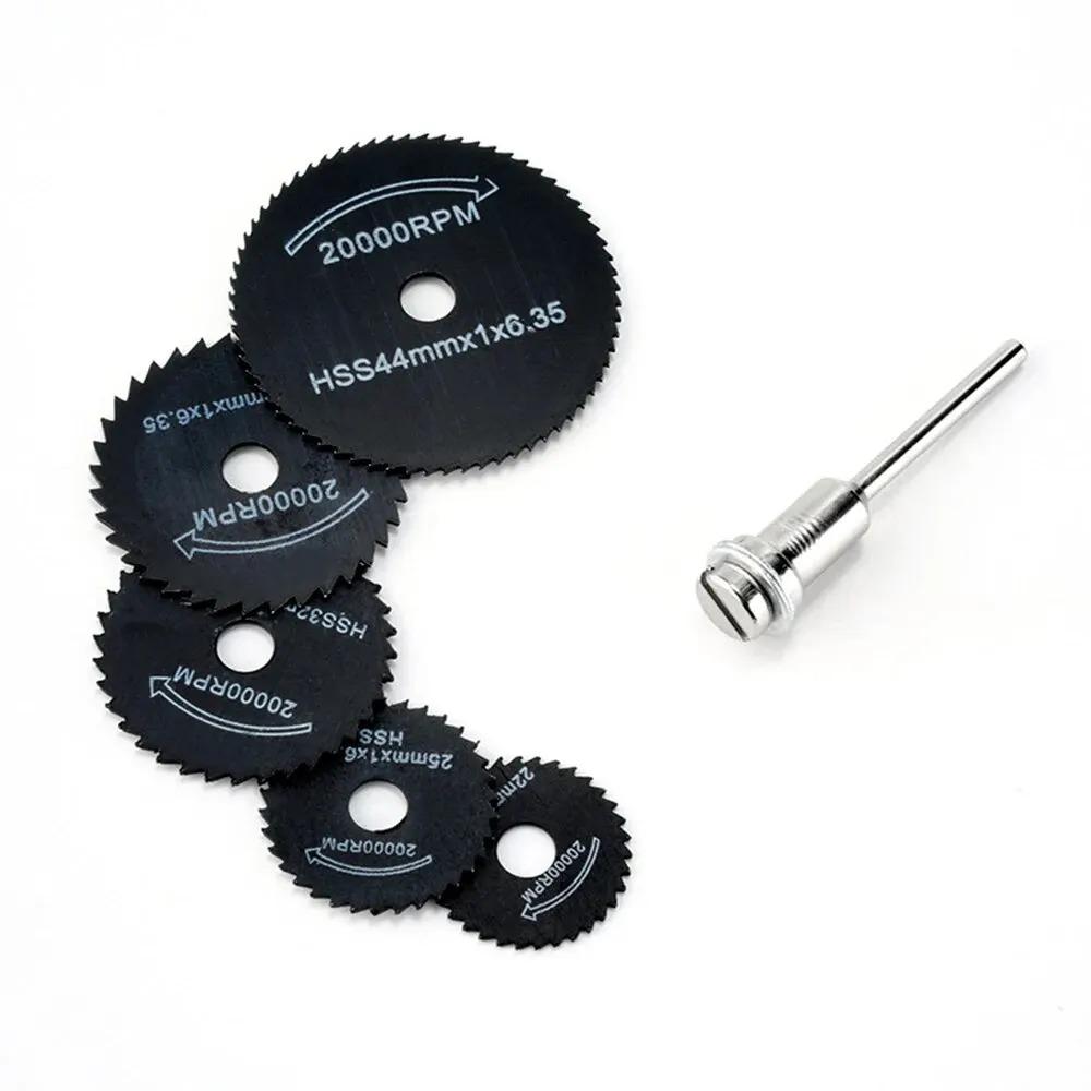 6 Pieces of Woodworking Metal Cutting Blades, Circular Saw Blades, and Small Saw Blade Tools