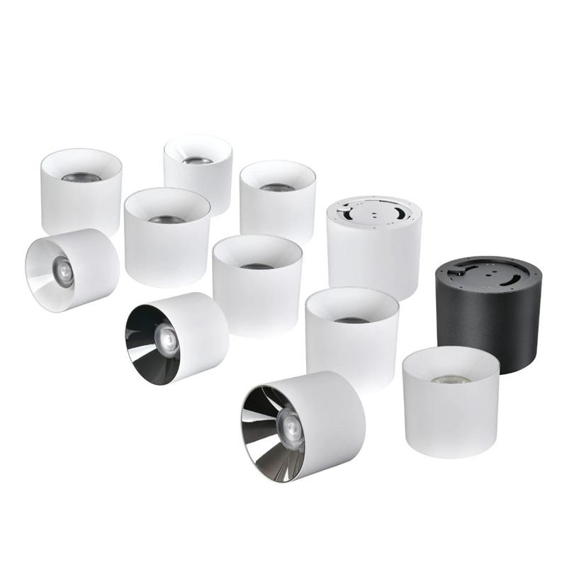 Kulaté LED stropní svítidlo downlight do obývacího pokoje, ložnice, chodby, bodové osvětlení, antireflexní COB/SMD10W12W15W18W24W bytové osvětlení