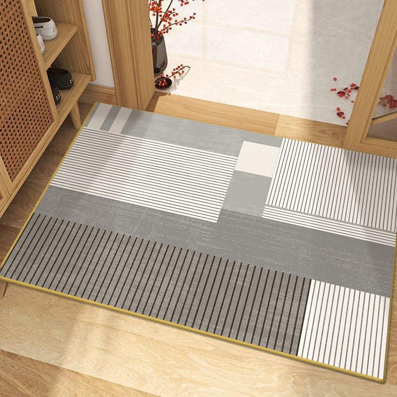 Modern Minimalist Non-Slip Diatom Mud Absorbent Door Mat for Bathroom and Toilet