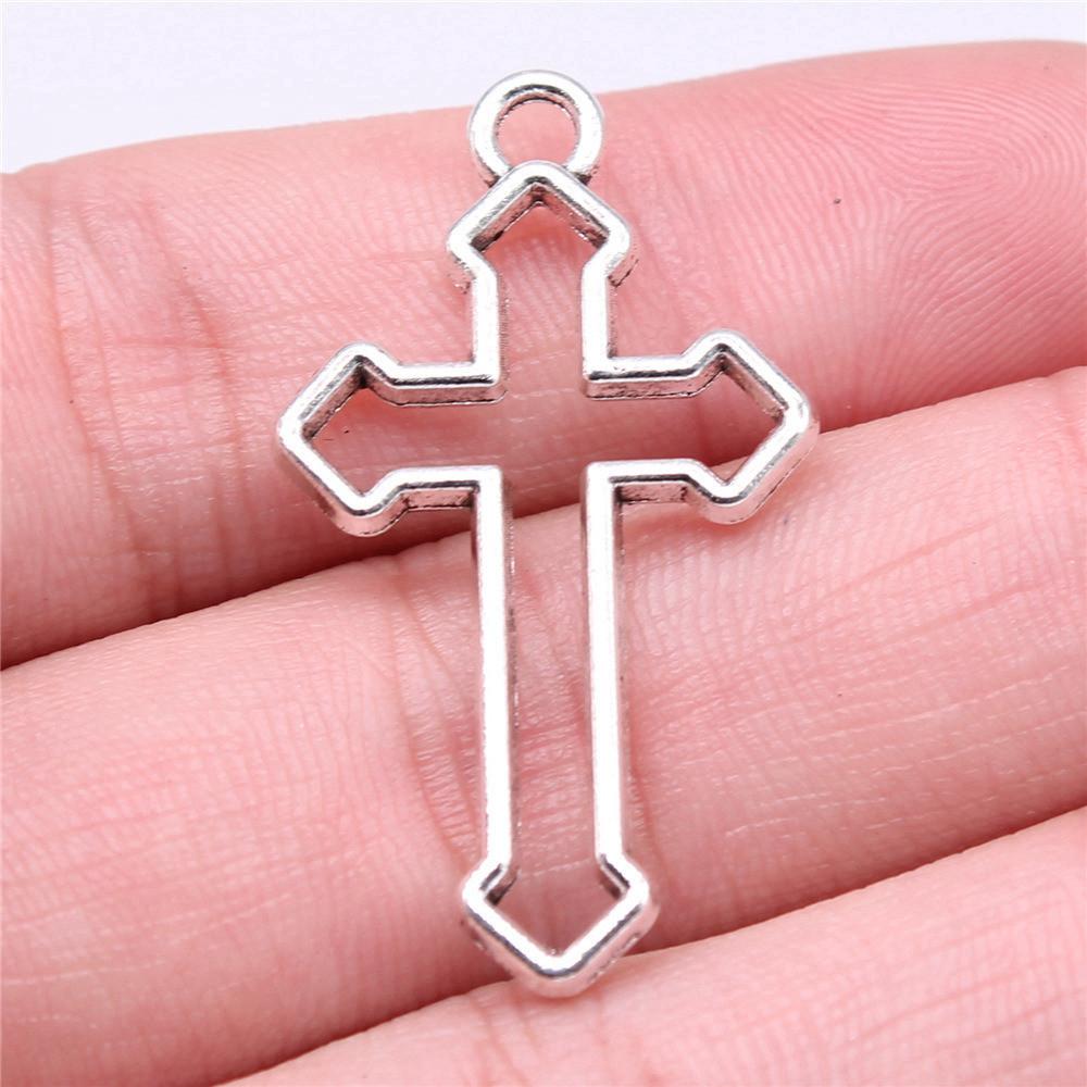 Large Crosses Detailed Religious Charm Antique Bronze Zinc Alloy Jewelry Making Supplies Necklace Making DIY Charms