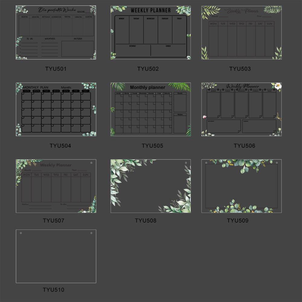 3D Acrylic Erasable Weekly Planner Board