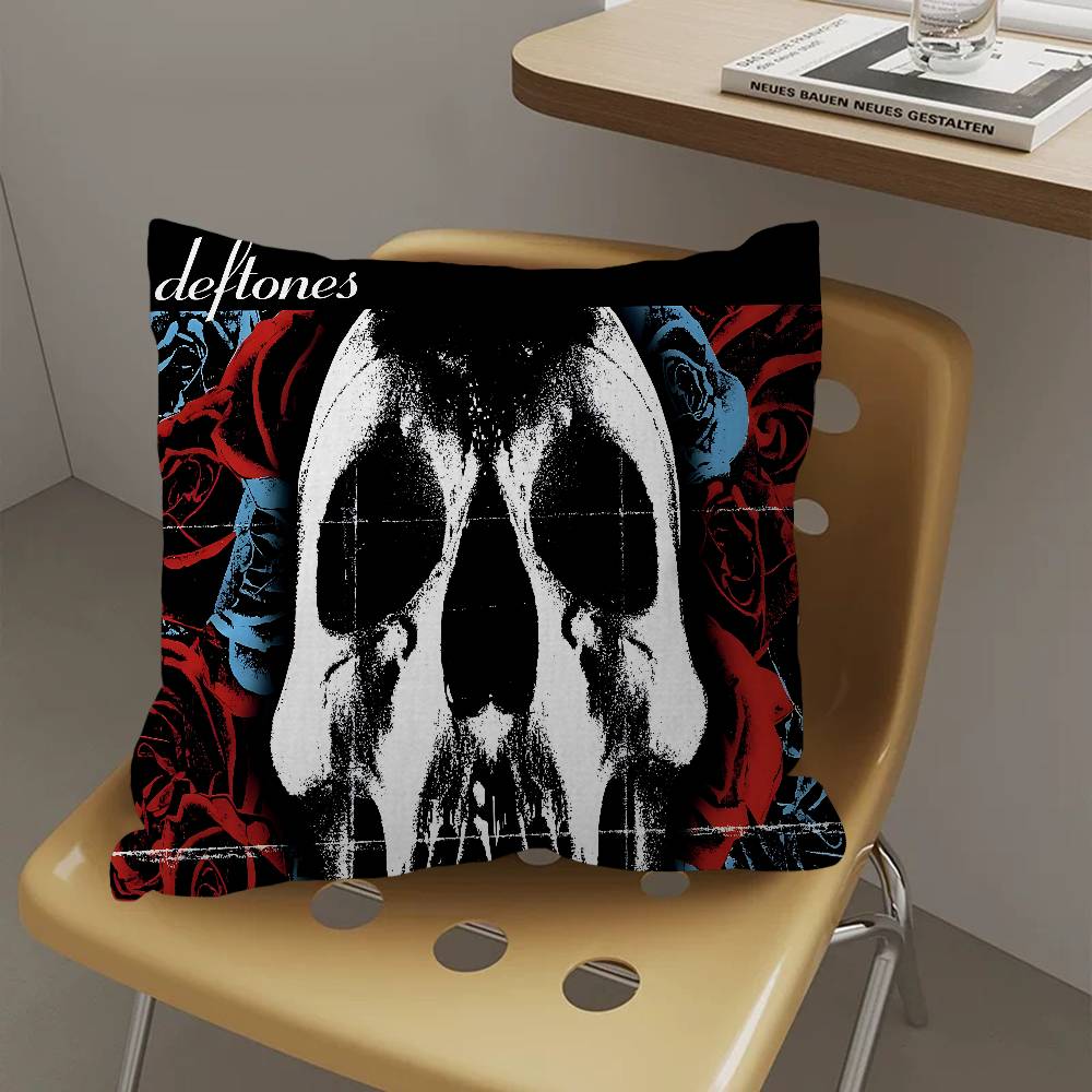 D-Deftones Fashion Cushion Cover Car Throw Pillow Case For Sofa Car Christmas Gift 40X40Cm 45X45Cm