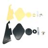 1Ply Black/Yellow Electric Guitar Pickguard Pick Guard Scratch Plate with Bracket and Screws for LP Style Guitar Parts