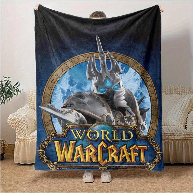

1pc World of Warcraft: Northrend Home Decor Blanket, Perfect Gift for Bedroom, Living Room, Travel, Camping, Car, Beach, Office Naps, Cozy Flannel Thr 130x150cm