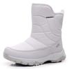 Women's Winter Fur One Wool Lining One Foot Stirrup Warm Anti-cold Lightweight Hiking Waterproof Anti-slip High-top Mid-calf Snow Boots