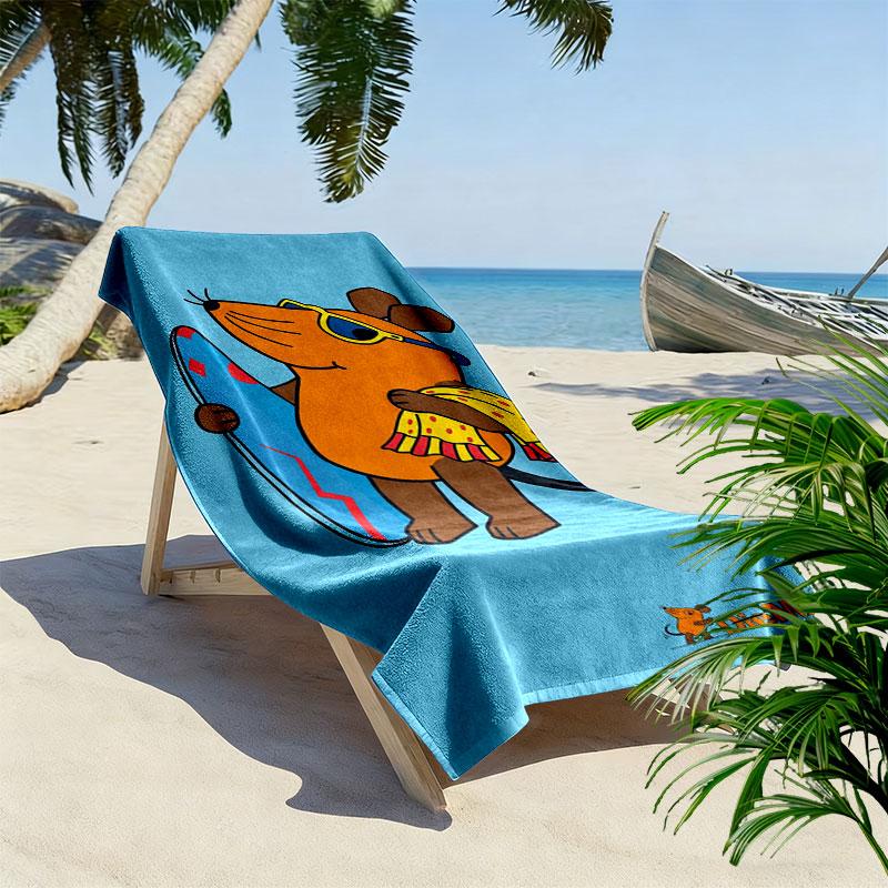 Die Maus Beach Towel, Large Soft Quick Dry Towel for Beach Camping Swimming