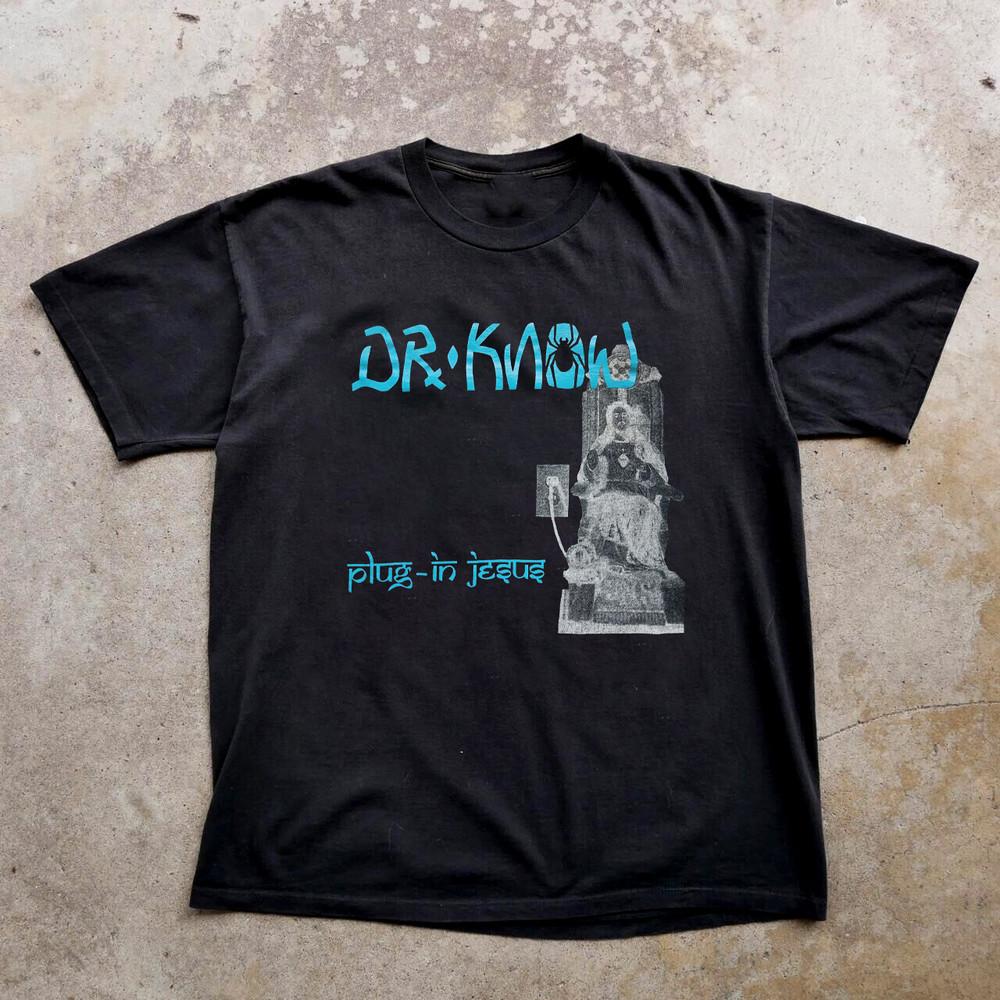 

Dr. Know Plug In Jesus Short Sleeve Black All Size Unisex Shirt KK390 Unisex T-Shirt S