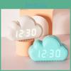 Cloud Shape Led Alarm Clock With Voice Control Night Light For Students And Bedroom Decor