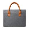 Large capacity solid color briefcase business commuter men's and women's A4 file bag 15.6 inch laptop bag exhibition bag