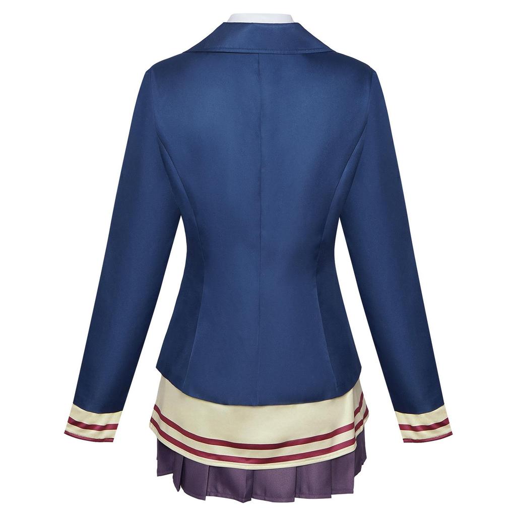 6 ks Cosplay kostýmu Aira Shiratori z anime Dandadan, kompletní sada, dámský halloweenský kostým