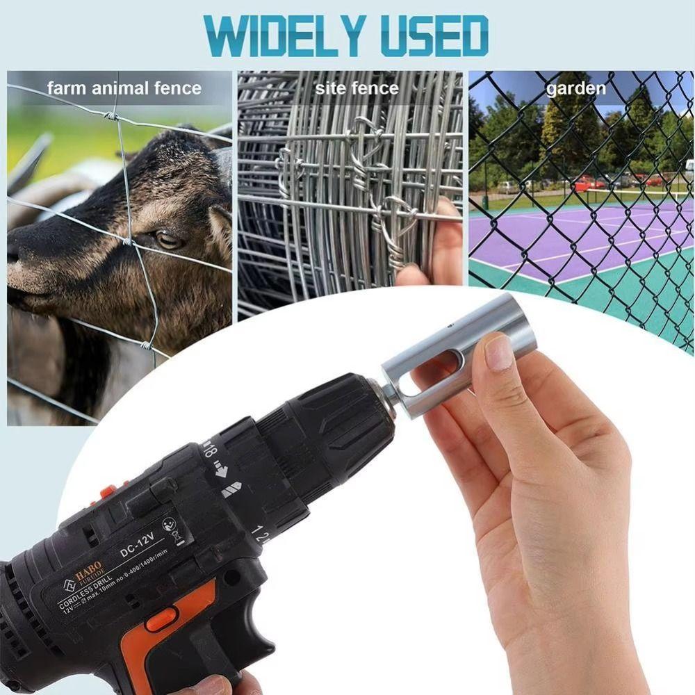 3-Jaw Drill Chuck Fence Wire Twister Triangular Shank Wire Twisting Machine Chain Link Fence