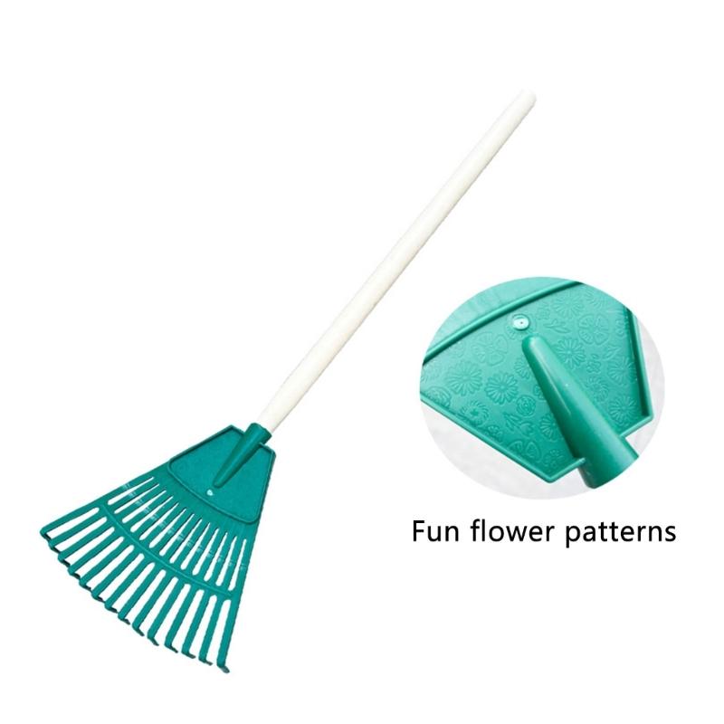 Kids Harrow Heavy Duty Harrow for Leaves Child Size Plastic Harrow Gardening Tools for Boys Girls Gifts Age 3 Year Old