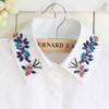 Fashion White Shirt False Collar for Women Fake Collar Decoration Lapel Blouse Top Female Detachable Collar Lapel Button