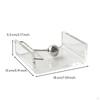 Acrylic Napkin Holder Modern Tray Clear Tissue Dispenser for Dining Table, Kitchen Countertop