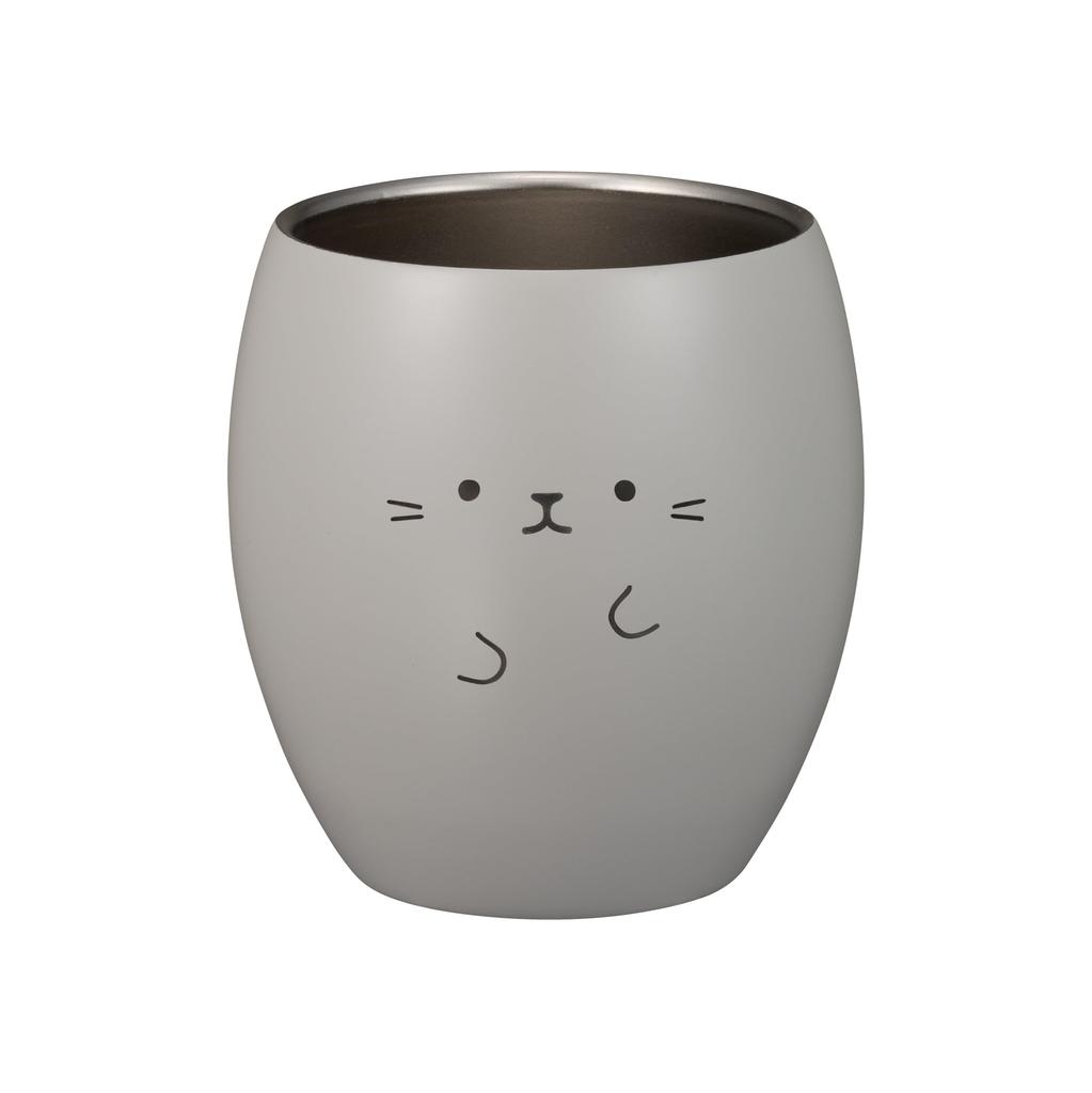 CB JAPAN Stainless Steel Vacuum 280ml Animal ANIBALL Tumbler, Insulated, Double-Walled, [Cat] Design,