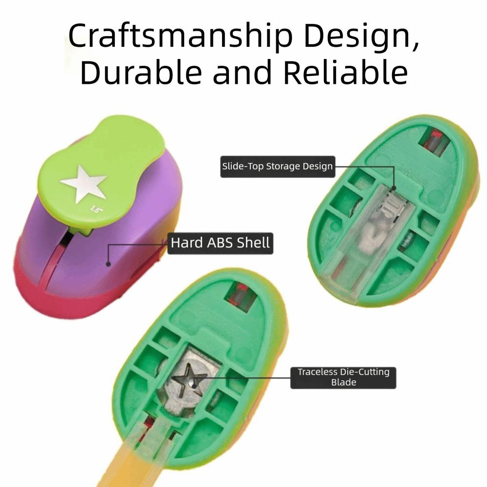 Paper Cutter Crafts Hole Puncher 8/16/22/31/50mm Star Punching Machine  Card Making