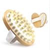 Wooden Body Massage Brush Eco-friendly Smooth Wood Nodes Soft Hand Strap for Shower Lymphatic Drainage Care