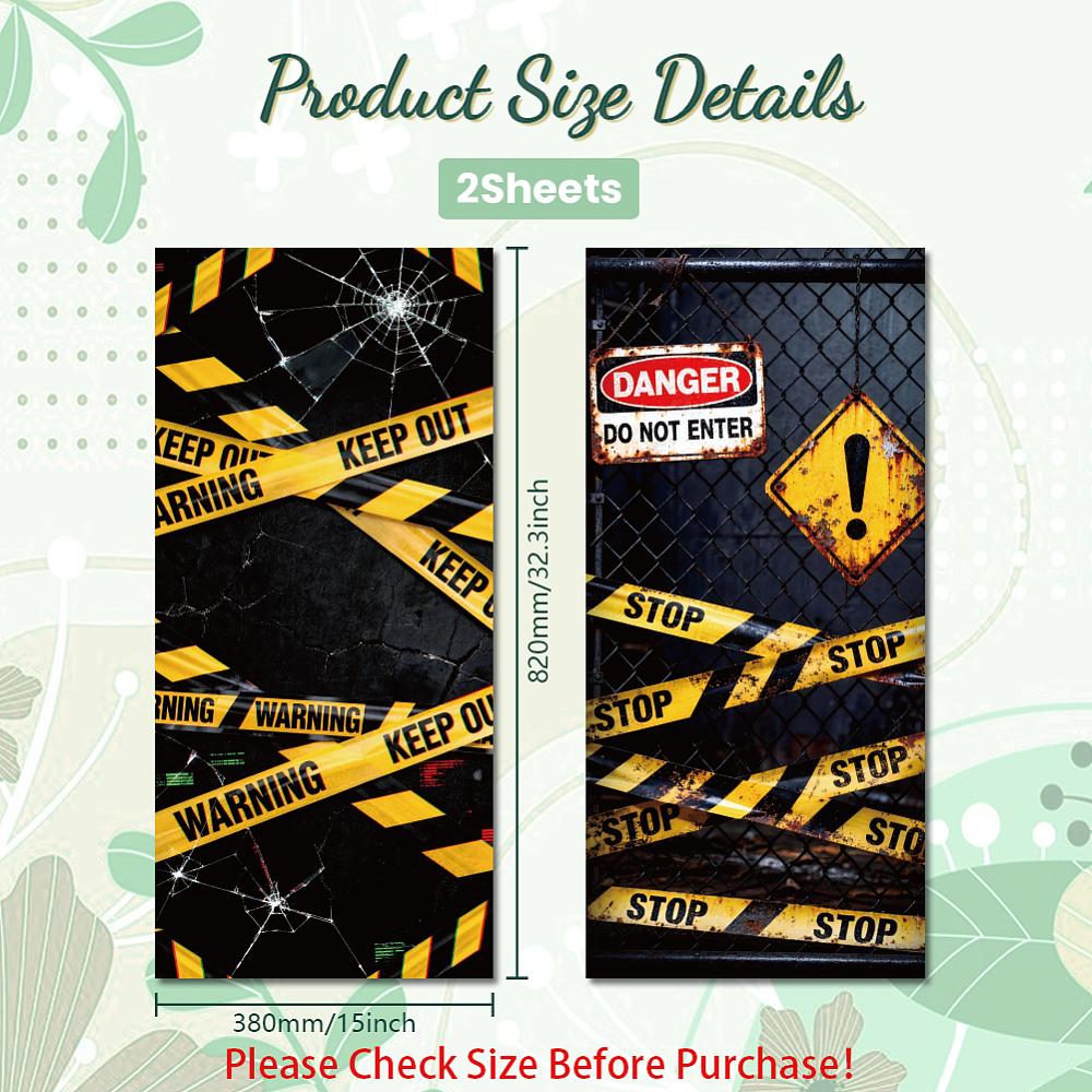 PVC Stickers Self-adhesive Decorative Stickers Decals for Trash Decoration Word 820x380mm