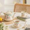 BRCeramic Black Tea Cups Saucer Retro Afternoon Tea Coffee Cup Teapot Saucer Sets Couple Mug Set Home Creative Drinkware Mug GiftEY