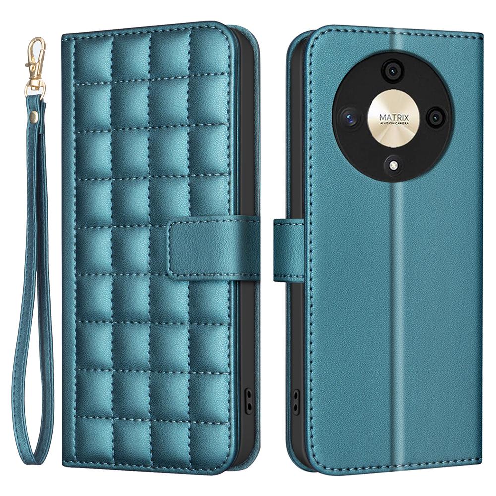 

For Honor Magic6 Lite 5G/X9b 5G Case Anti-Drop Leather Phone Cover Green