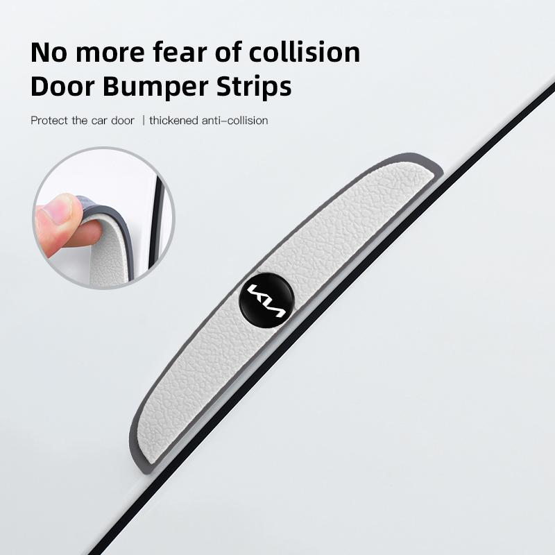 ATN3 Car Emblem Door Edge Anti Collision Strip Protector Sticker For KIA EV6 EV9 RIO Sorento Ceed Stinger Niro Soul K9 Cerato Stonic