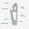 NEW MINI Multifunctional Tainless Steel Pry Bar, New Mini EDC Hex Wrench, Bottle Opener, Portable Outdoor Bicycle Repair Tool