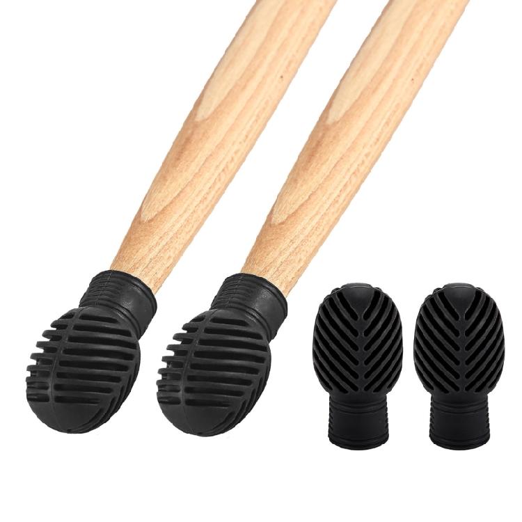 4Pcs Drumstick Mute Tip Drum Dampener Silicone Drumstick Practice Tip Mute Pads Replacement Percussion Tip Enduring