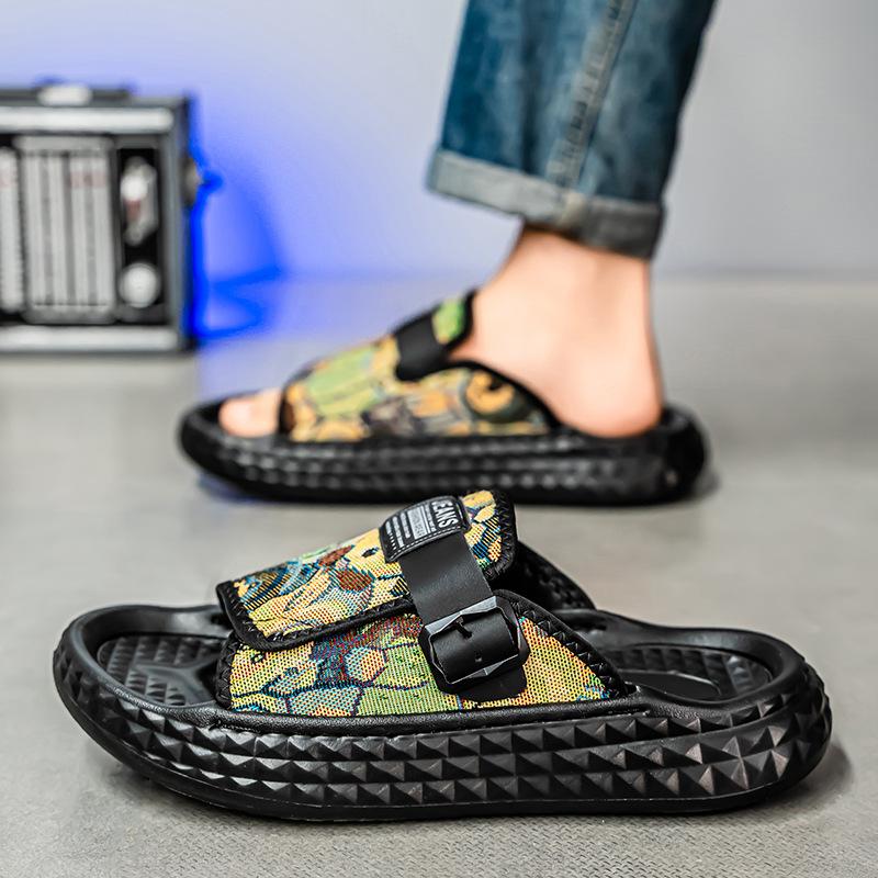 Slippers Men's Summer New Outdoor Leisure Sports Lightweight Large Size One-word Drag