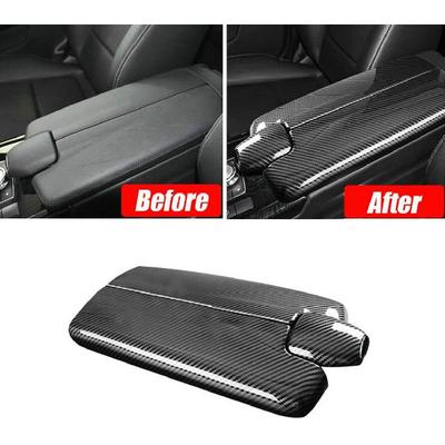 Car Center Armrest Box Cover Fit for Mercedes Benz E Class W212 2010 2011 2012 2013 2014 2015 Interior Auto Accessories Carbon Fiber ABS