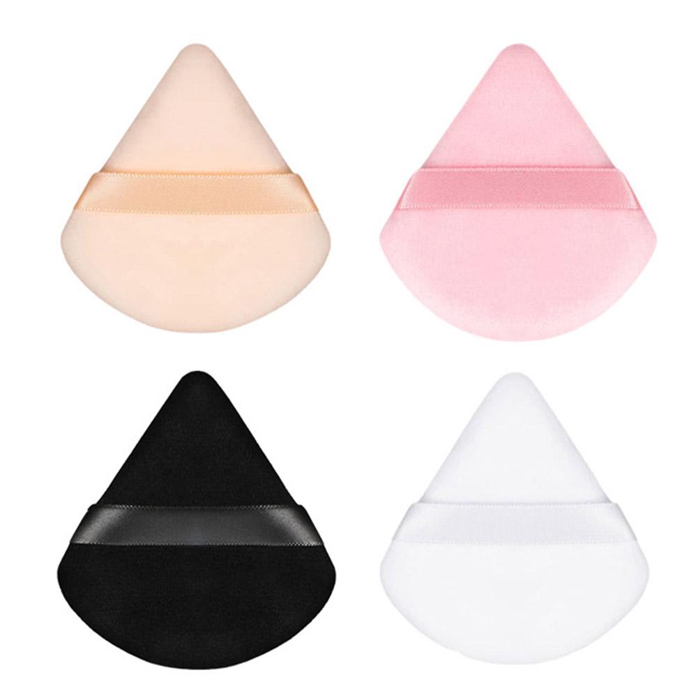 Triangle Velvet Powder Puff Mini Face Makeup Sponge Washable Cosmetics Tool Lightweight Design Even Powder Application Soft
