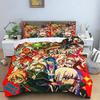 Danganronpa Anime Duvet Cover Set Monokuma Cartoon Bedding Set Quilt Cover Pillowcase Soft Bed Bedroom Decor Home