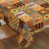 Autumn Thanksgiving Rectangle Table Cloth for Table Decor Kitchen Dining Waterproof Reusable Tablecloth for Tables Wedding Party