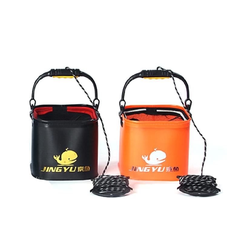 Folding Water Container EVA Collapsible Bucket Fishing Bucket for Boating-Hiking