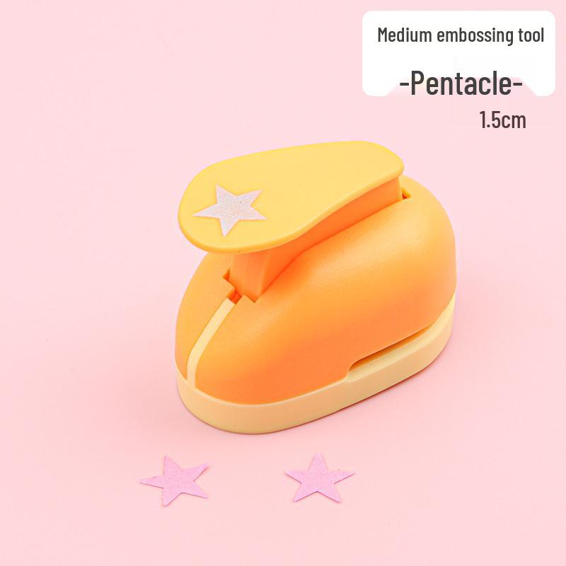 DIY Children's Embossing Machine: Kindergarten Paper-Cutting Tool with Large Flower Punch