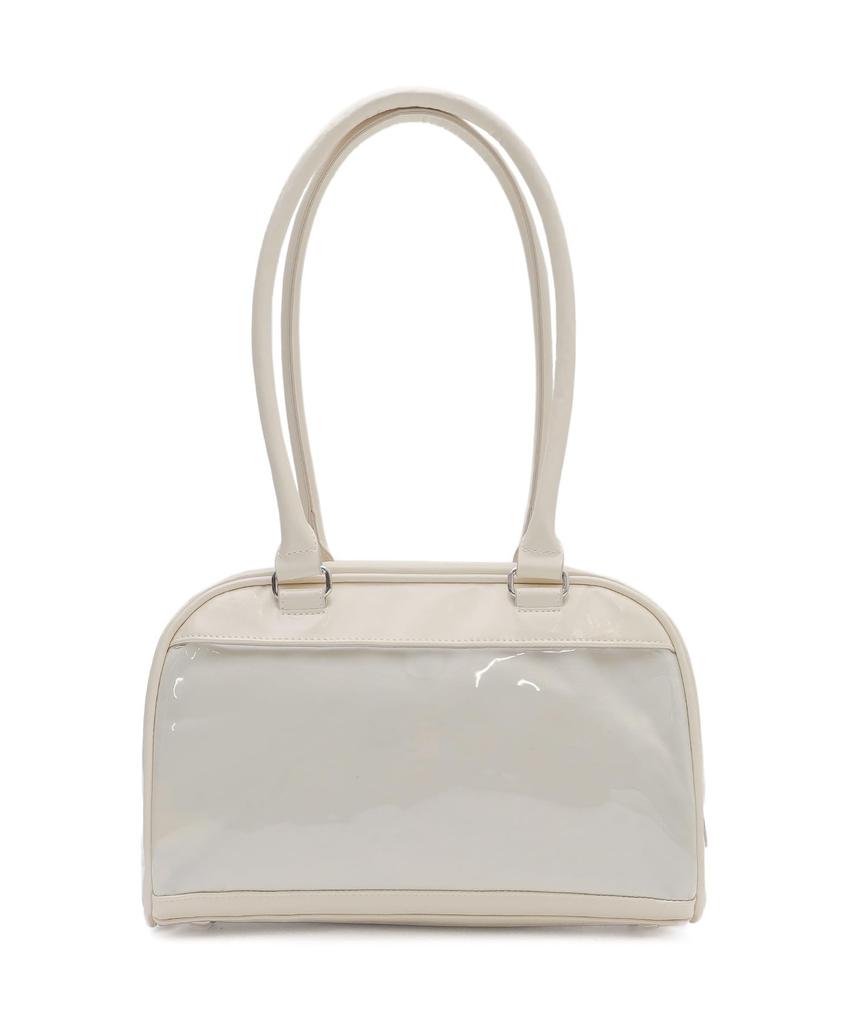 WEGO Charm-Included Boston Bag, Ita Bag, Perfect for Otaku Activities, Events, School, Cute, Korean, Girly, Women's, Size F, Off-White