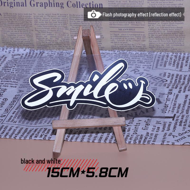 Colorful Smiley Face Sticker for Car or Electric Vehicle Decoration