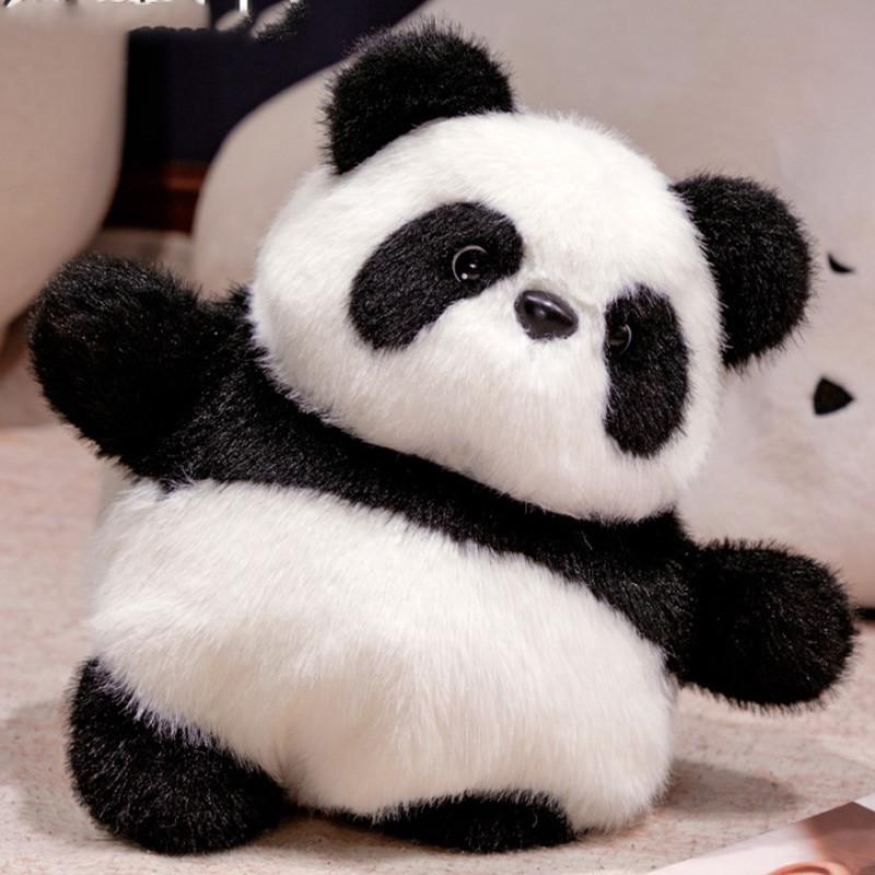 Flip Puppy Panda Plush Toy Doll Children Festivals Gift Home Ornament Decoration