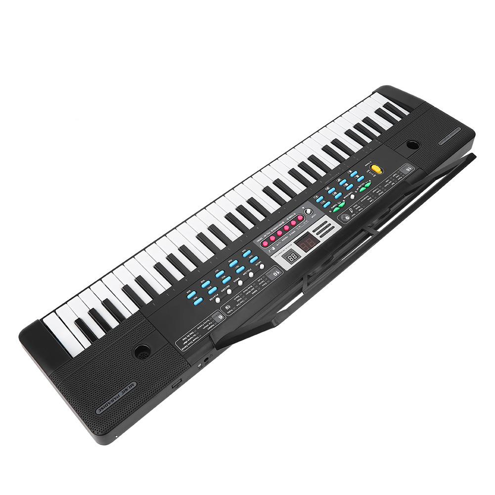Electronic Keyboard 61 Piano Keys Children Toys Beginner Microphone Musical InstrumentUniversal USB Power Supply