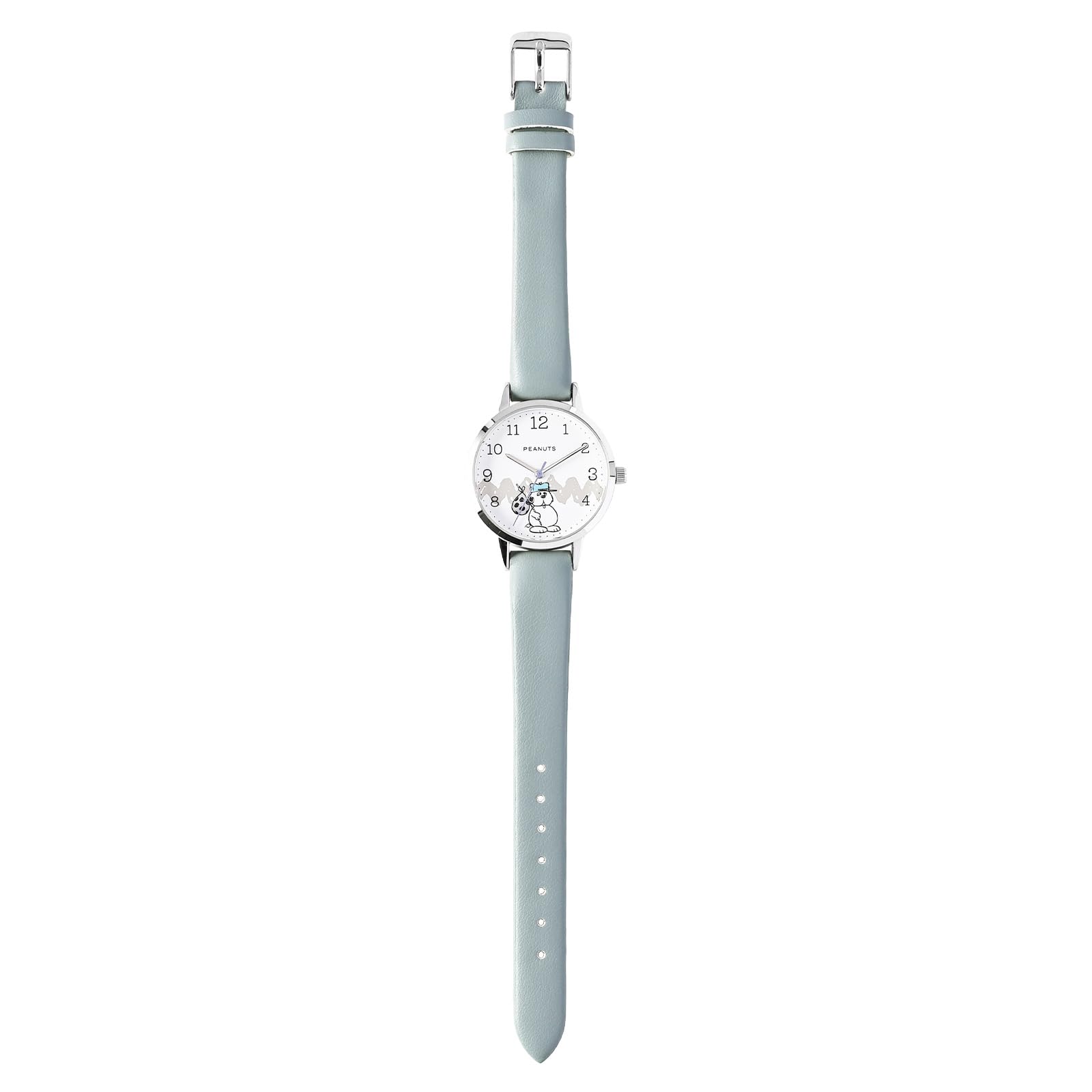 Kura Direct Women's Blue Fieldwork Analog Watch With Snoopy Peanuts Design Cute Faux Leather Strap Suitable For And Casual Wear - Commuting, School, Business,