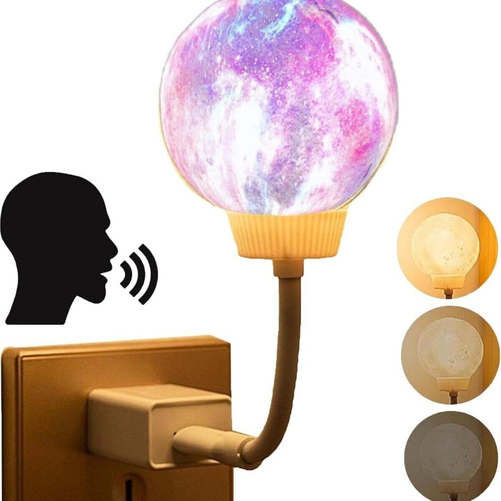 3 Lighting Modes Smart Moon Lamp Can Be Timed Night Light Fashion Bedside Lamp