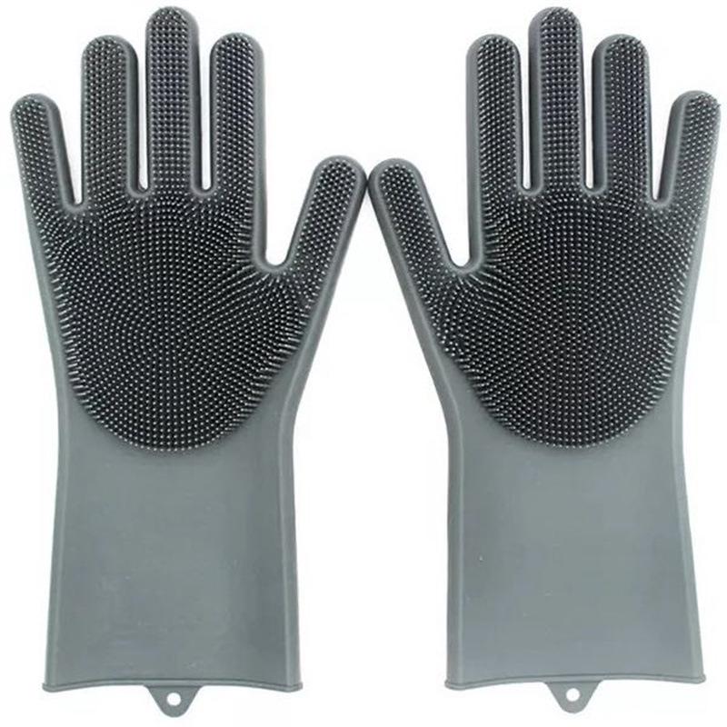 Multifunctional Silicone Dishwashing and Housework Gloves - Heat-Resistant Magic Cleaning Gloves