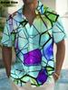 2025 Moon Star Hawaiian Shirt Men Women Fashion Casual Hawaiian Sea Shirts Short Sleeve Button Blouse Festive Holiday Tops
