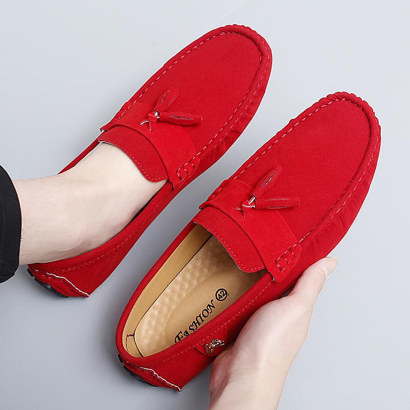 Women Comfort Flats Men’s Moccasins Loafer Driving Shoes Casual Slip On Unisex Plus Size Suede Shoes Red Black Green Blue Shoes