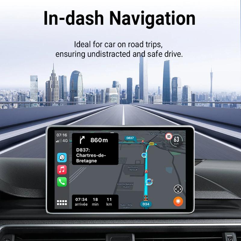 2-in-1 Mini Wireless CarPlay Adapter and Android Auto Wireless Adapter, Seamless Connection, Plug and Play