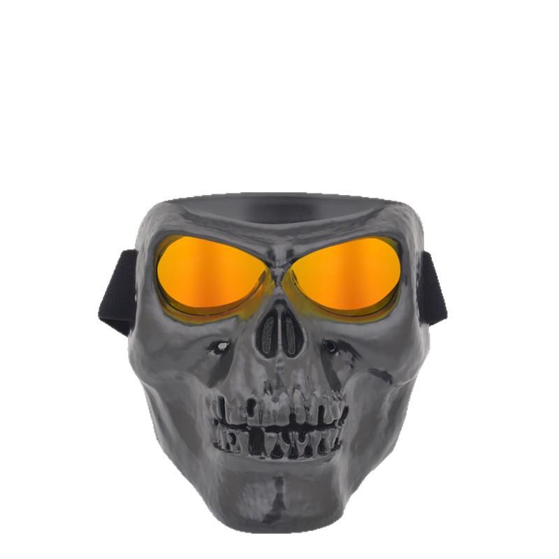 New model goggles and face mask for motorcycle off-road riding, skull face mask, cycling glasses, wind and sand protection goggles