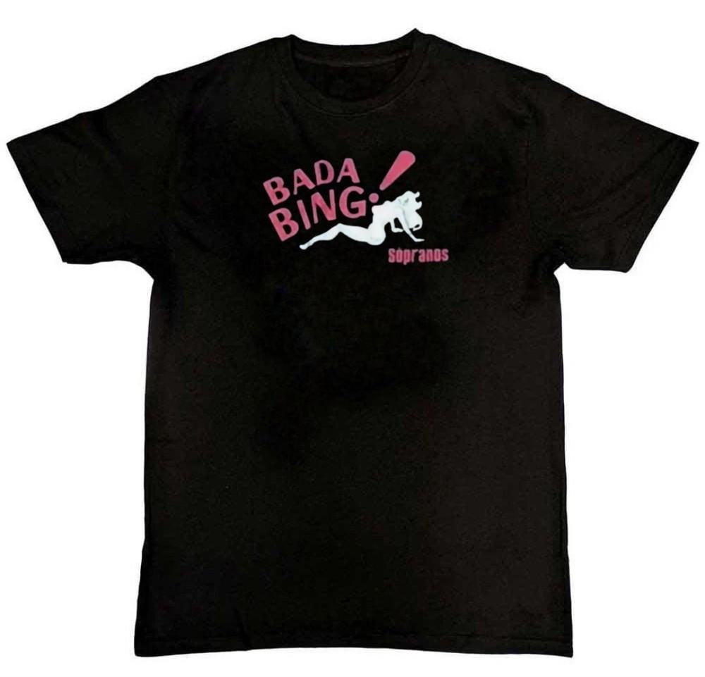 Vintage 2000 The Sopranos #034;Bada Bing#034; Graphic Print TShirt S M L XL 2 3 4 XL Unisex T-Shirt L